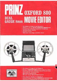 Dixons Prinz Oxford 800 manual. Camera Instructions.
